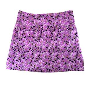 Sport Haley Skort Golf Performance Skirt Built In Shorts Floral Purple Size 10